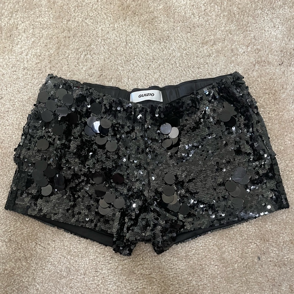 Danielle Guizio Pailette Shorts
